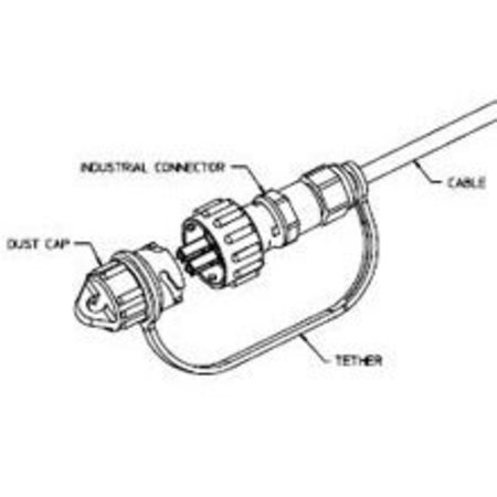 MOLEX Industrial Connector Dust Cap W/ Tether 1060590020